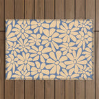 Retro Floral - Indigo  Outdoor Rug Gallery Image 1