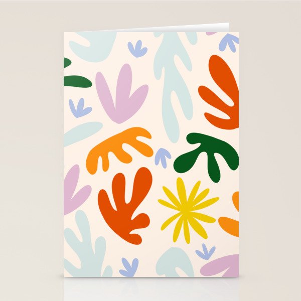 Rainbow Matisse Pattern Stationery Card Gallery Image 2