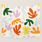 Rainbow Matisse Pattern Wall Tapestry Gallery Image 4