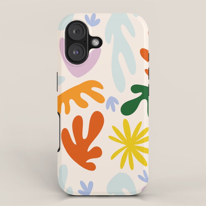 Rainbow Matisse Pattern iPhone Case