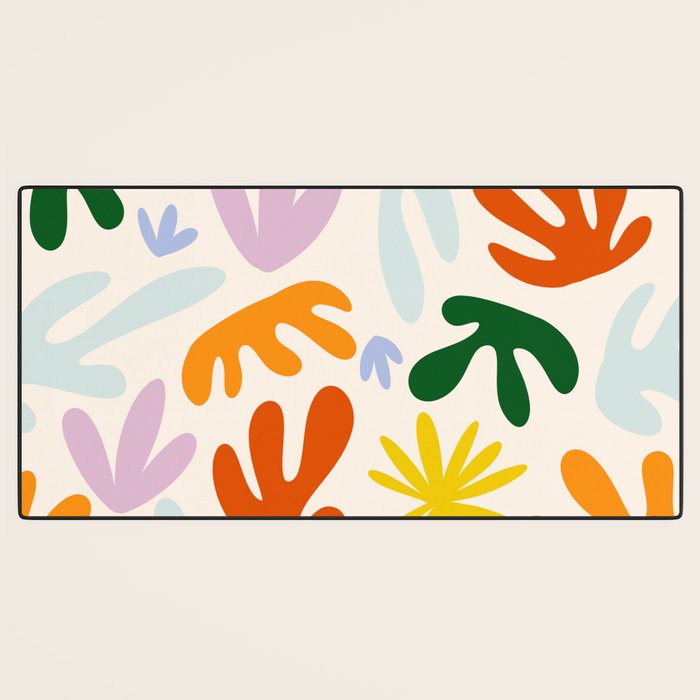 Rainbow Matisse Pattern Desk Mat Gallery Image 3