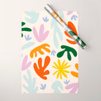 Rainbow Matisse Pattern Wrapping Paper Gallery Image 1