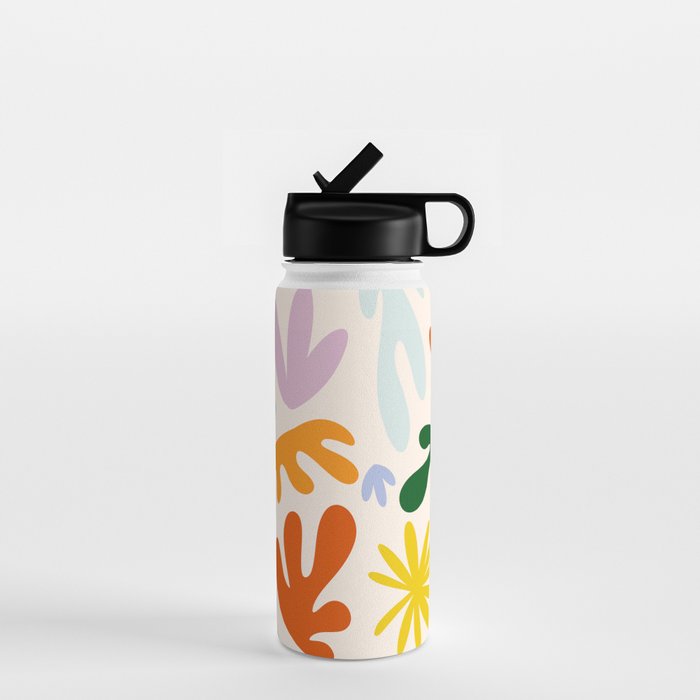 Rainbow Matisse Pattern Water Bottle Gallery Image 1