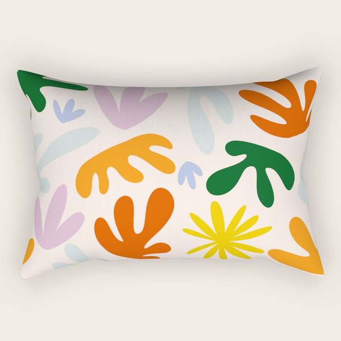 Rainbow Matisse Pattern Rectangular Pillow Gallery Image 2