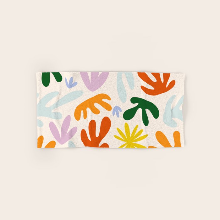 Rainbow Matisse Pattern Hand & Bath Towel Gallery Image 1