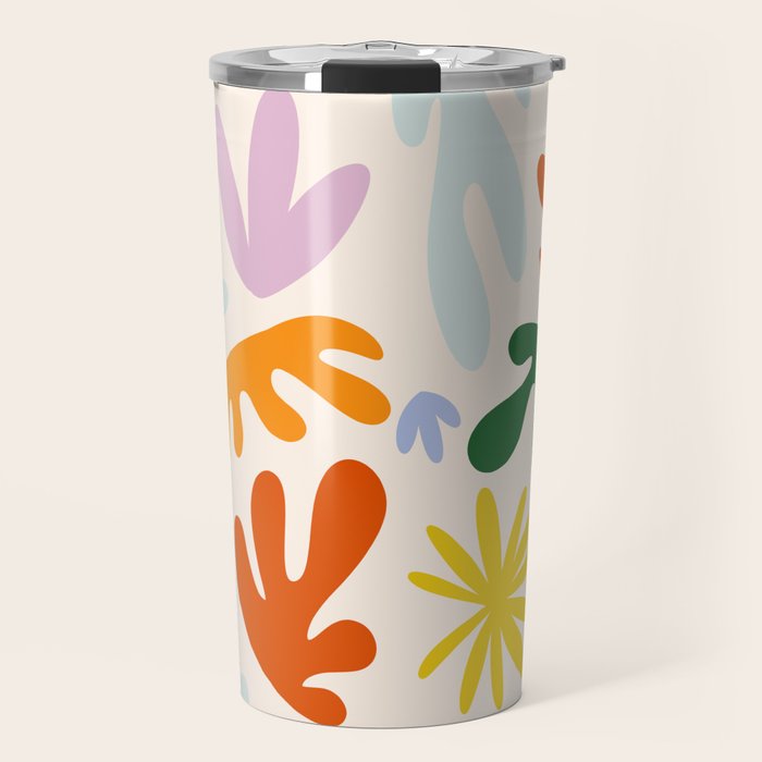 Rainbow Matisse Pattern Travel Mug Gallery Image 1