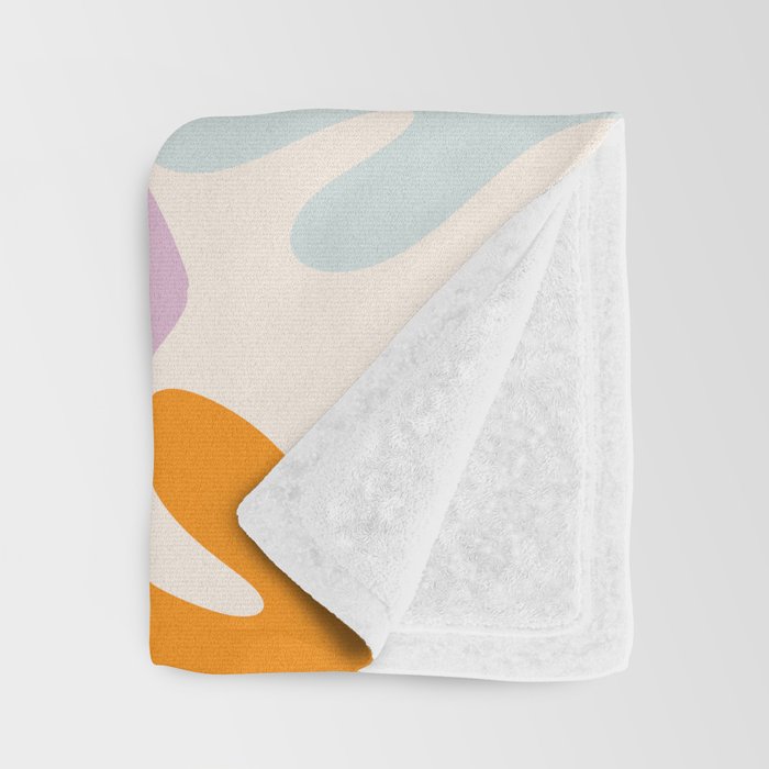 Rainbow Matisse Pattern Throw Blanket Gallery Image 3