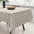 Modern Mudcloth 3, Black on Cream Tablecloth Gallery Image 3