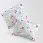 Hygge Hand Painted Watercolor Magnolia Blossoms Pillow Sham Gallery Image 3