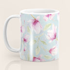 Hygge Hand Painted Watercolor Magnolia Blossoms Coffee Mug Gallery Image 3