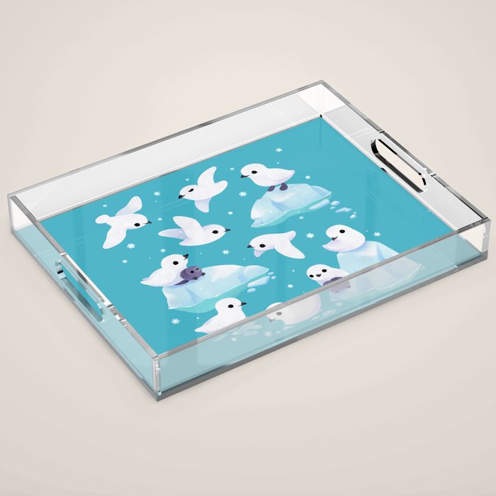 Snow petrel Acrylic Tray Gallery Image 1