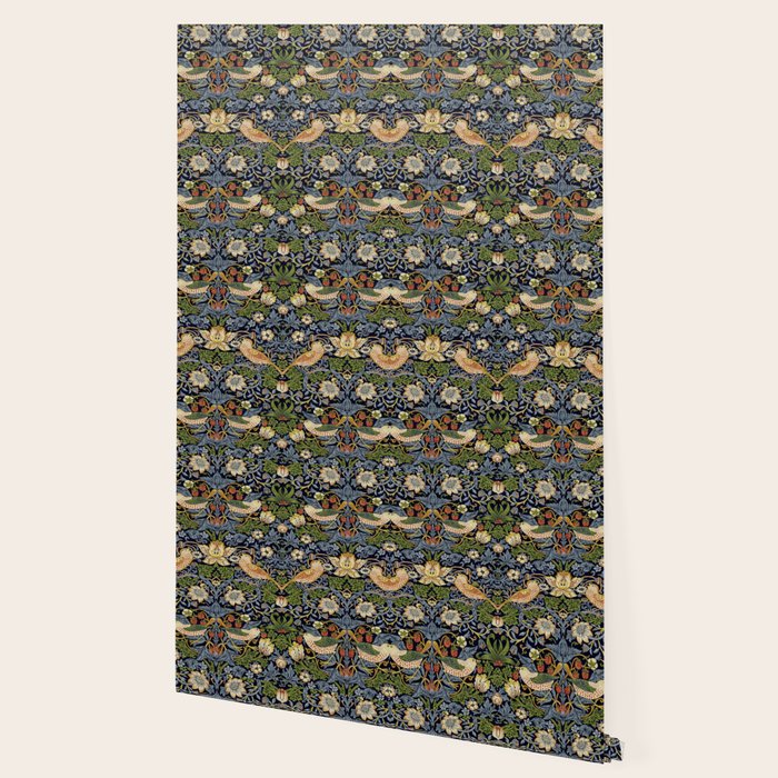 William Morris Strawberry Thief pattern Wallpaper Gallery Image 2