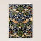 William Morris Strawberry Thief pattern Stationery Card Gallery Image 2