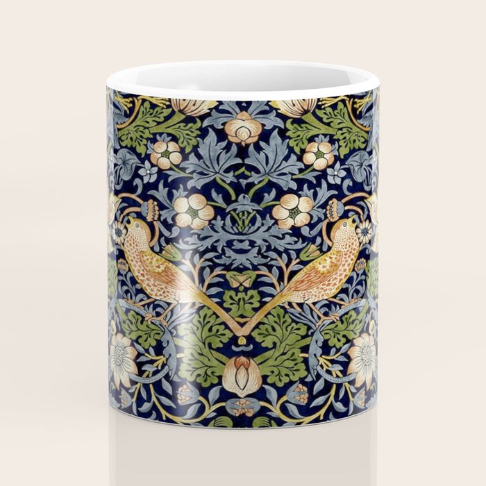 William Morris Strawberry Thief pattern Coffee Mug Gallery Image 4