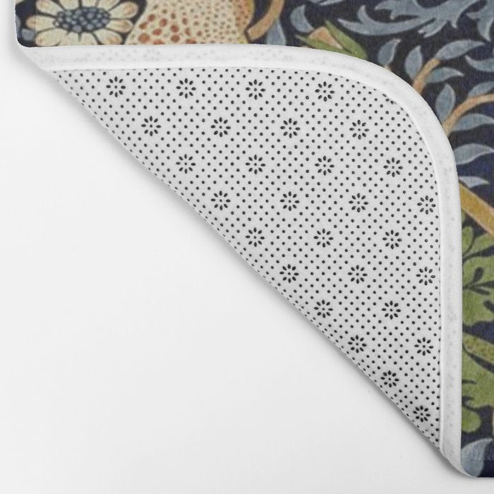William Morris Strawberry Thief pattern Bath Mat Gallery Image 2