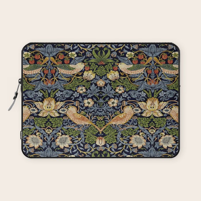 William Morris Strawberry Thief pattern Laptop Sleeve Gallery Image 1