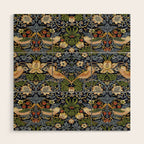 William Morris Strawberry Thief pattern Wood Wall Art Gallery Image 1