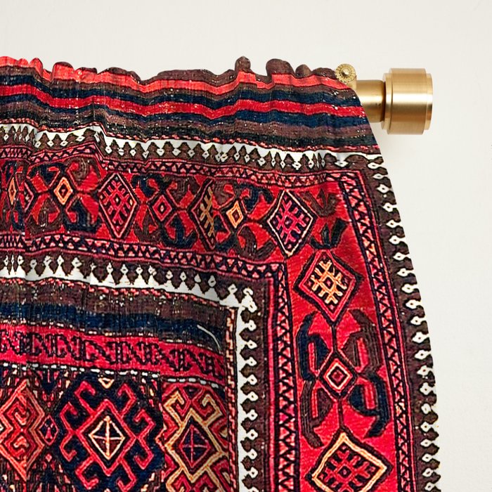 Baluch Southwest Afghanistan Flatweave Print Window Curtain Gallery Image 2