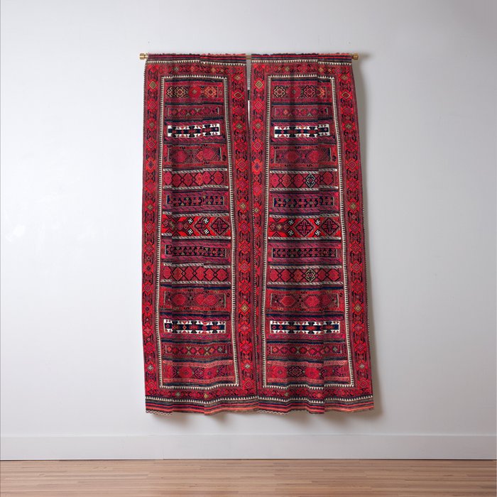 Baluch Southwest Afghanistan Flatweave Print Window Curtain Gallery Image 3