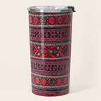 Baluch Southwest Afghanistan Flatweave Print Travel Mug Gallery Image 2