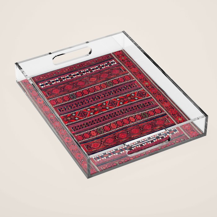 Baluch Southwest Afghanistan Flatweave Print Acrylic Tray Gallery Image 1