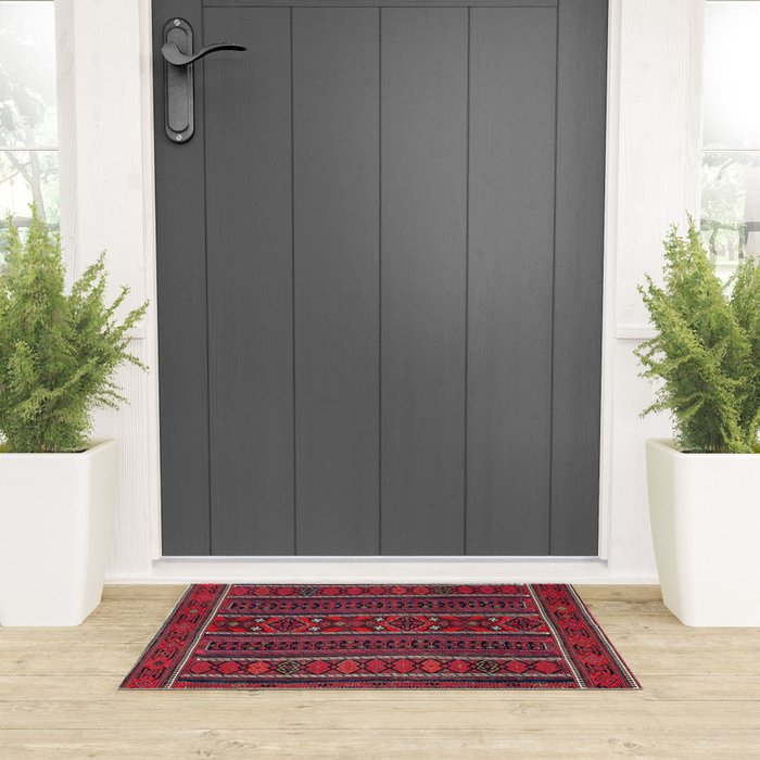 Baluch Southwest Afghanistan Flatweave Print Welcome Mat Gallery Image 3