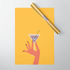 Vodka Martini - Boo Drink Wrapping Paper Gallery Image 1