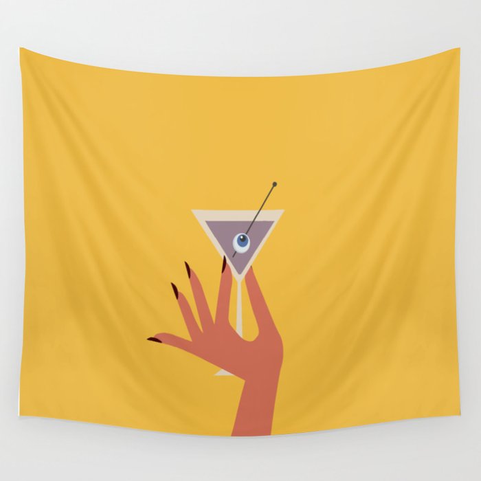 Vodka Martini - Boo Drink Wall Tapestry Gallery Image 4