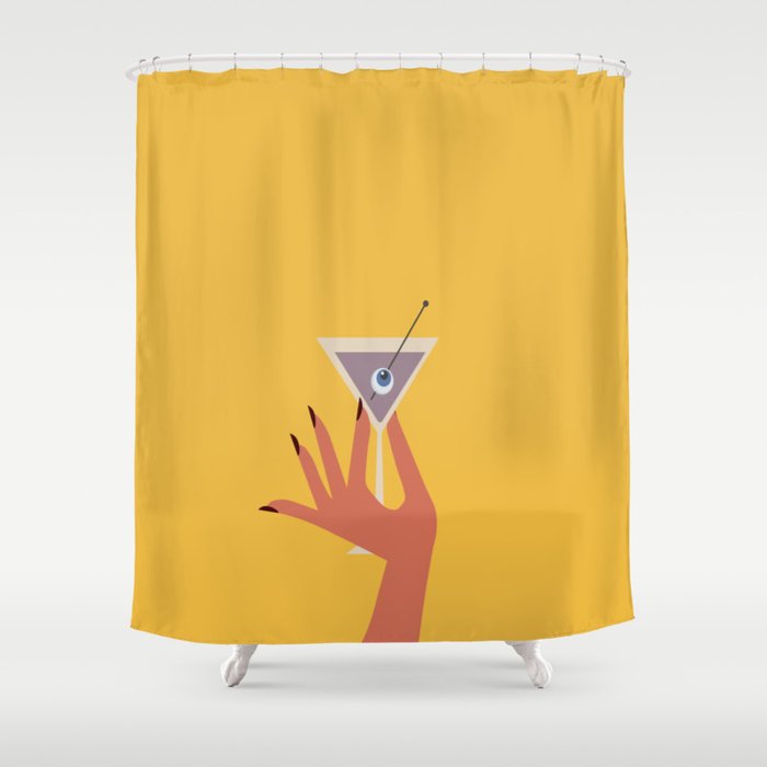 Vodka Martini - Boo Drink Shower Curtain Gallery Image 1
