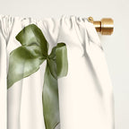 Vintage Christmas Holiday Bows Window Curtain Gallery Image 2