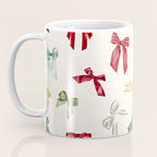 Vintage Christmas Holiday Bows Coffee Mug Gallery Image 3