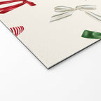 Vintage Christmas Holiday Bows Welcome Mat Gallery Image 2
