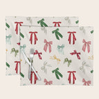 Vintage Christmas Holiday Bows Placemat Gallery Image 1