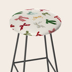 Vintage Christmas Holiday Bows Stool Gallery Image 2