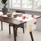 Vintage Christmas Holiday Bows Table Runner Gallery Image 2