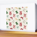 Vintage Christmas Holiday Bows Wall Mural Gallery Image 2
