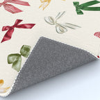 Vintage Christmas Holiday Bows Rug Gallery Image 4