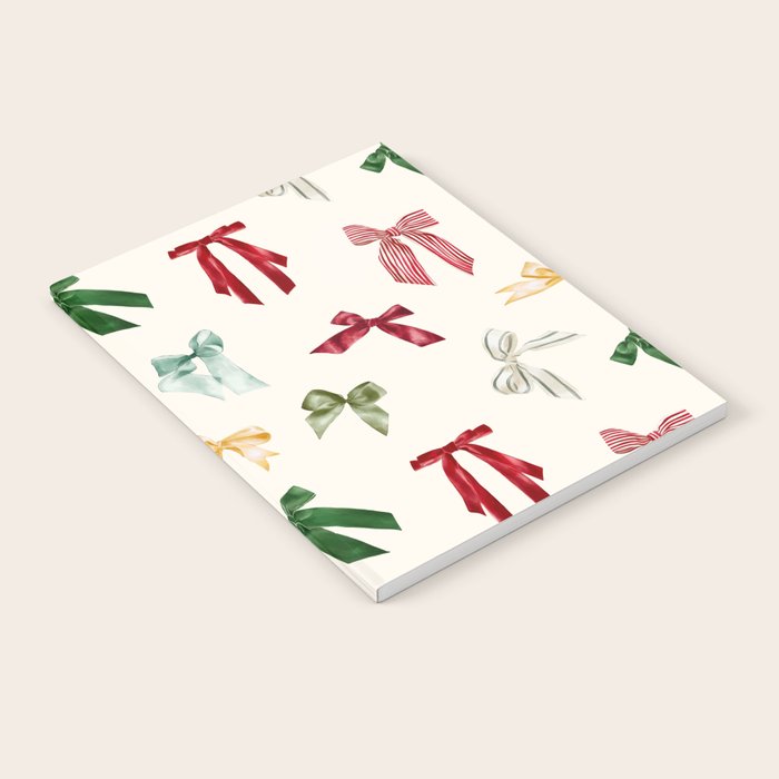 Vintage Christmas Holiday Bows Notebook Gallery Image 2