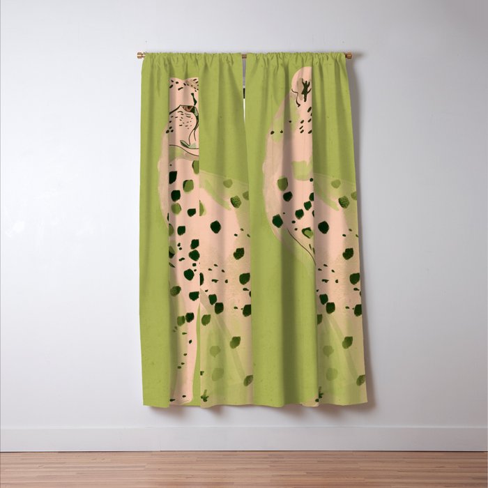 Cheetah 12 Window Curtain Gallery Image 3