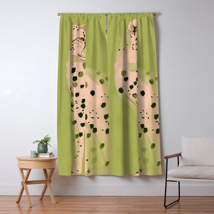 Cheetah 12 Window Curtain Gallery Image 5