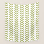 Scandinavian Mid Century Pattern Green Wall Tapestry Gallery Image 4