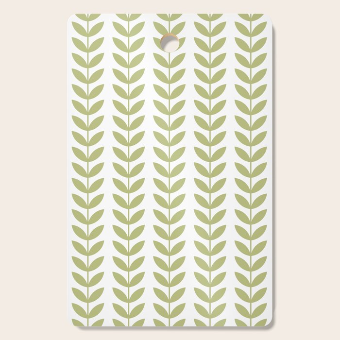 Scandinavian Mid Century Pattern Green Cutting Board Gallery Image 1