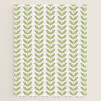 Scandinavian Mid Century Pattern Green Jigsaw Puzzle Gallery Image 1