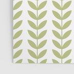Scandinavian Mid Century Pattern Green Poster Gallery Image 3