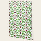 Ladybugs & Daisies - Cute Floral Bug Pattern with Ladybirds Wallpaper Gallery Image 2
