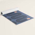 Abstraction_NEW_SUN_BLUE_LINE_POP_ART_Minimalism_0222A Yoga Mat Gallery Image 2