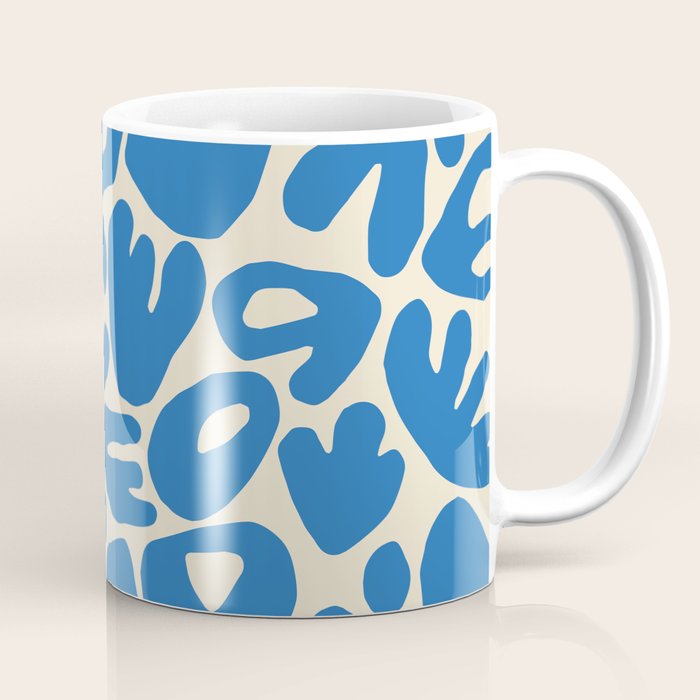 Abstract organic nature shape art pattern Coffee Mug Gallery Image 1