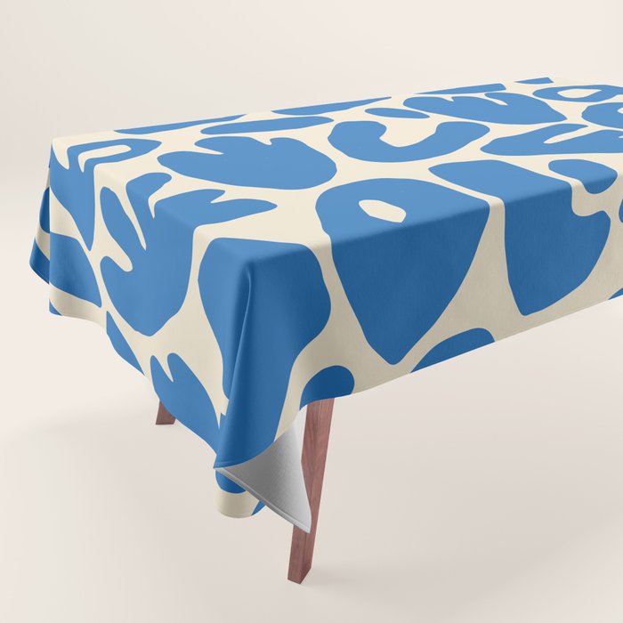Abstract organic nature shape art pattern Tablecloth Gallery Image 1
