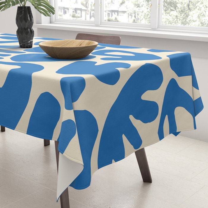 Abstract organic nature shape art pattern Tablecloth Gallery Image 3