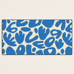 Abstract organic nature shape art pattern Desk Mat Gallery Image 3